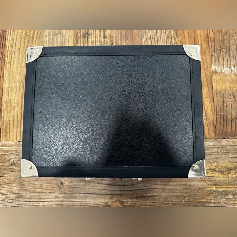Red Acrylic  Box with Black Trim